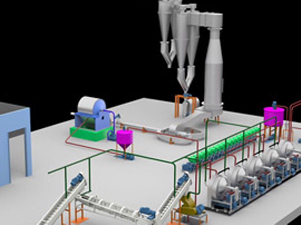 Solution of Cassava into starch processing machinery